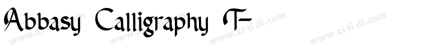 Abbasy Calligraphy T字体转换